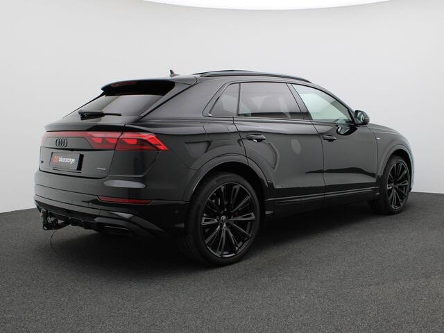 Audi Q8 60 TFSIe quattro Pro Line S Competition 489PK Tipt Panoramadak, 360 gr. camera, trekhaak, leder, Laser-led, Bang&Olufsen, head-up, stoelventilatie, luchtvering, 23" lichtmetaal