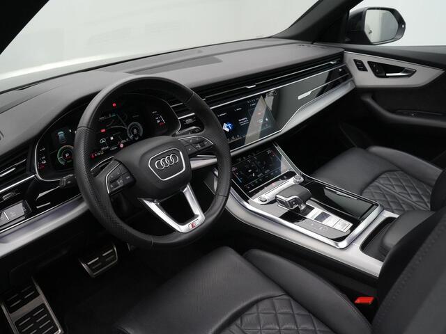 Audi Q8 60 TFSI e 462 pk Tiptronic quattro Pro Line S Competition | Panoramadak | Valcona leder | Luchtvering sport | Bang & Olufsen sound | Geheugenfunctie voorstoelen | Stoelventilatie | Sportstoelen plus | 21 inch