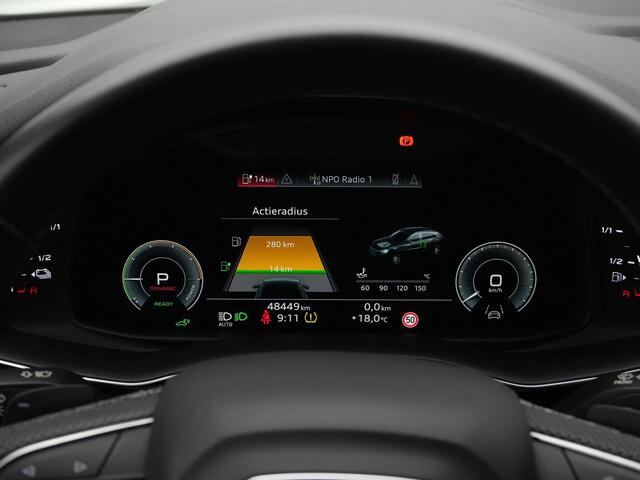 Audi Q8 60 TFSI e 462 pk Tiptronic quattro Pro Line S Competition | Panoramadak | Valcona leder | Luchtvering sport | Bang & Olufsen sound | Geheugenfunctie voorstoelen | Stoelventilatie | Sportstoelen plus | 21 inch
