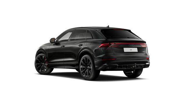 Audi Q8 55 TFSI e 394 Tiptronic Pro Line S Automaat | Vierwielbesturing | Privacy glas (donker getint) | Glazen panoramadak | Bang & Olufsen Premium 3D | Sportstoelen plus voorin | Optiekpakket zwart plus | Velgen Audi Sport, 10-spaak-trapezoïde, zwart, 10,0Jx23,