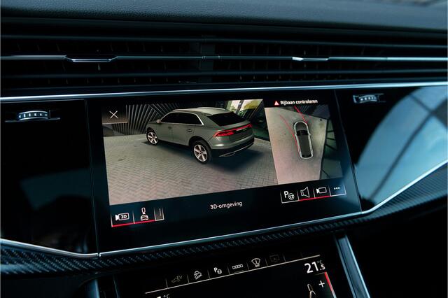 Audi Q8 55 TFSI e quattro S-Line ACC Pano Matrix Head Up B&O S-Stoelen Ambient Softcl. 360 Trekhaak