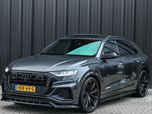 Audi Q8 60 TFSI e QUATTRO PRO LINE S COMPETITION | SUPER SPORT STOELEN | KEYLESS | B&O SOUDN | PANORAMADAK | ADAPTIVE CRUISE | NACHTZICHT PAKKET | STOEL- EN STUURVERWARMING | AMBIANCE INTERIEUR | HEAD-UP | LUCHTVERING | EL. TREKHAAK