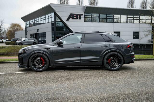 Audi Q8 60 TFSI e ABT Aero Competition | Audi Exclusive Brand Hatch grey | Advanced onderstel | Stoelventilatie + massagefunctie | Uitgebreid lederpakket | Carbon | Head up | B&O | Servosluiting