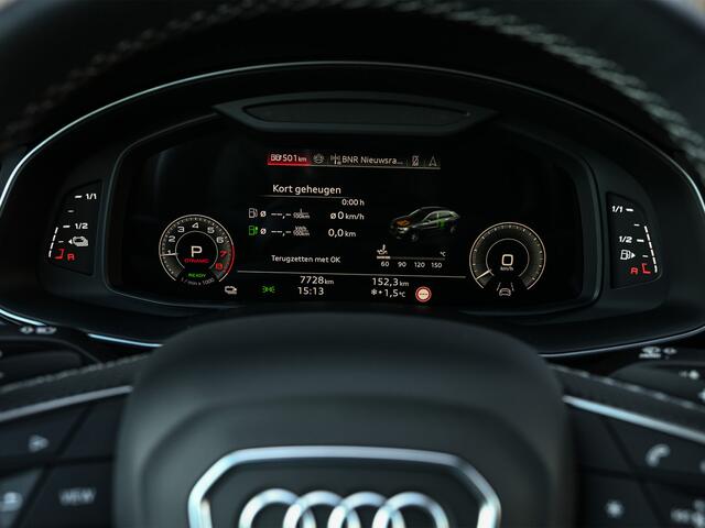 Audi Q8 60 TFSI e quattro Pro Line S 490pk Competition | Nardo Grey Exclusive | B&O Sound | Panoramadak | Soft-Close | Ambiance Interieur | S-Seats | 360 Camera | Adaptive Cruise | Trekhaak