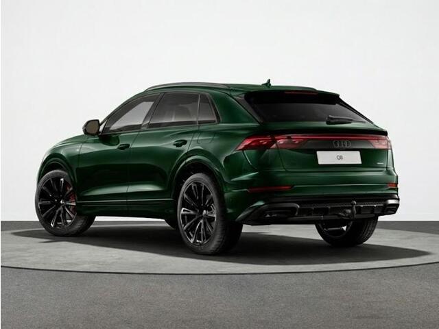 Audi Q8 Pro Line S 55 TFSI e 394 pk | Midnight emerald green | Glazen panoramadak | Bang & Olufsen Premium 3D | Sportstoelen plus voorin |