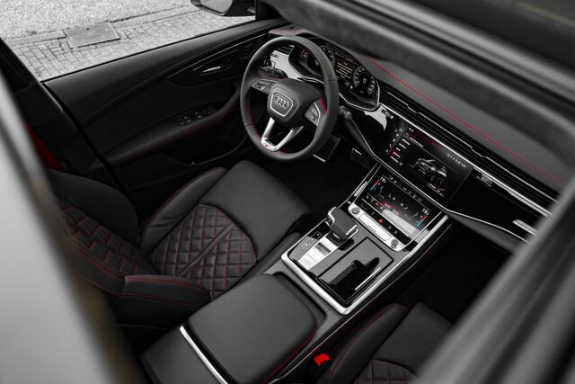 Audi Q8 60 TFSI e quattro Pro Line S Competition | Audi Exclusive Nano grey | Advanced onderstel | Stoelventilatie + massagefunctie | Uitgebreid lederpakket | Carbon | Head up | B&O | Servosluiting