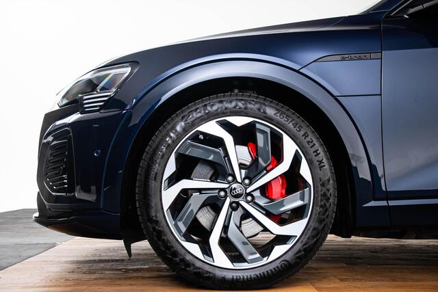 Audi Q8 Sportback e-tron 55 quattro S Edition 115 kWh Trekhaak - Panoramadak - Comfortstoelen - Stoelventilatie/Massage - Servosluiting - B&O - Head up - Parkeerassistent - Privacy glas - Optiekpakket zwart -