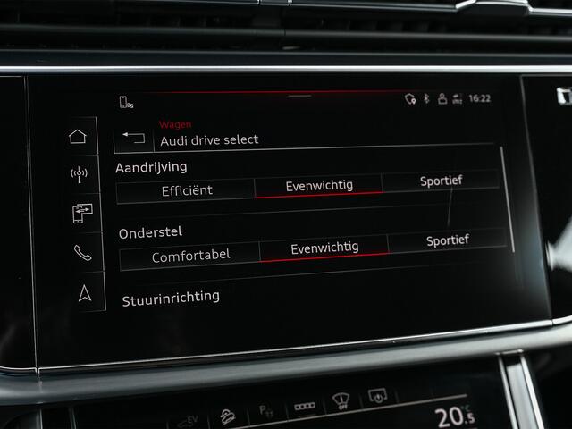 Audi Q8 55 TFSI e quattro Pro Line | S-Seats | B&O Sound | Head-Up | Night vision | Luchtvering | Adaptive cruise | Camera | Keyless | Ambiance interieur |