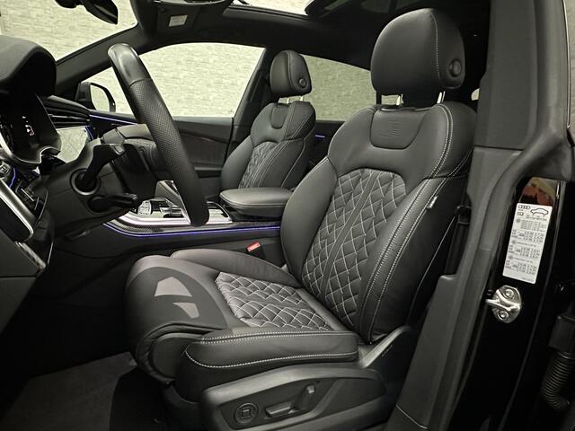 Audi Q8 60 462pk Competition S-Line | 11-2022 | RS Leder | Carbon | Softclose | 360 Camera | ACC | Panorama | Luchtvering | Nachtzicht Cam | Headup | LED-Matrix | Trekhaak | Lane & Side Assist | Led Sfeerverlichting | Keyless-Entry | | Black-Optic | Rijklaar incl
