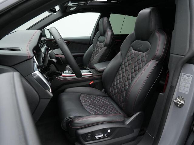 Audi Q8 60 TFSI e Quattro Pro Line S Competition / S-Line | Panoramadak | Sportstoelen Plus (rood gestik) | Geheugenstoel | Head-up display | HD-Matrix LED