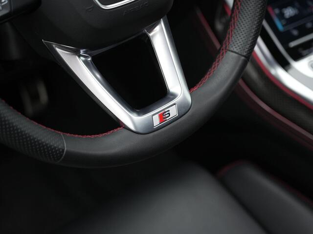 Audi Q8 60 TFSI e Quattro Pro Line S Competition / S-Line | Panoramadak | Sportstoelen Plus (rood gestik) | Geheugenstoel | Head-up display | HD-Matrix LED