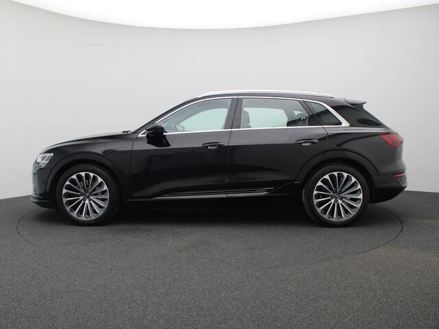 Audi Q8 e-tron 55 quattro S Edition 115 kWh 408PK Aut. SOH 89,17%, Trekhaak, Memorystoel, Leder, Head-Up Display, Keyless, 360gr. Camera, 21" LM Velgen, B&O Audio