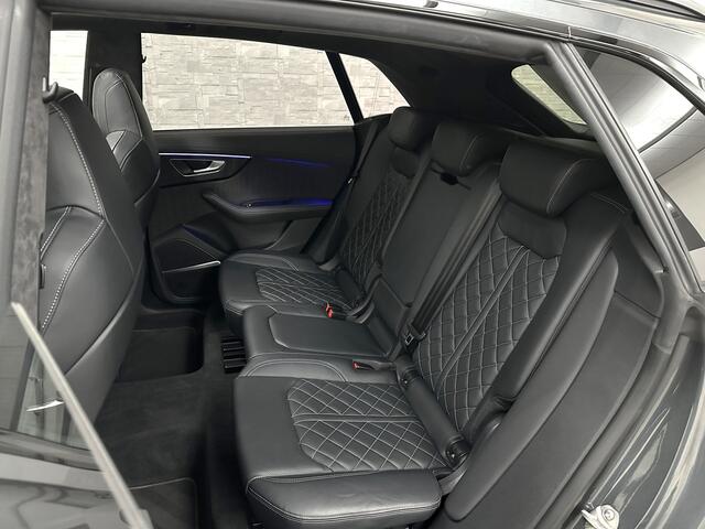 Audi Q8 60e 462PK Competition Plus | RS-Seats | Carbon | B&O | 360 Camera | ACC | Panorama | Valcona Leder | 23" Audi Sport | Luchtvering | Keyless-Entry | Tour-Pakket | Lane & Side assist | Bovag Garantie.