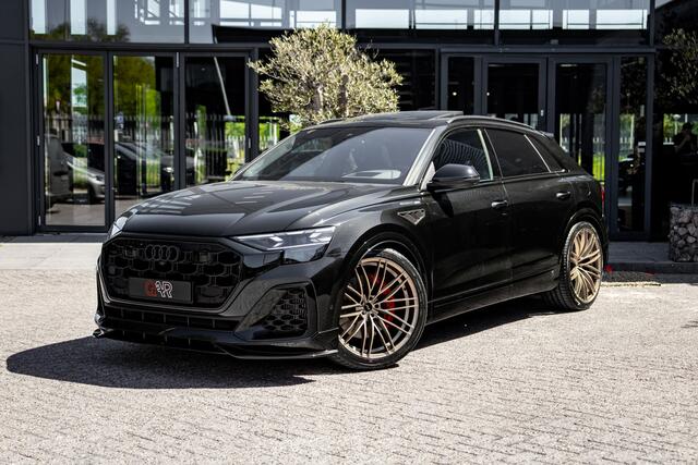 Audi Q8 60 TFSI e ABT Aero Competition | Audi Exclusive Pantherzwart | Advanced onderstel | Stoelventilatie + massagefunctie | Uitgebreid lederpakket | Carbon | Head up | B&O | Servosluiting