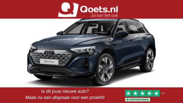 Audi Q8 e-tron 55 quattro Advanced Edition 115 kWh Trekhaak - Panoramadak - Adaptieve Cruise Control - Head up - B&O - Comforstoelen - Stoelventilatie en massage - Uitgebreide interieurvoorverwarming -
