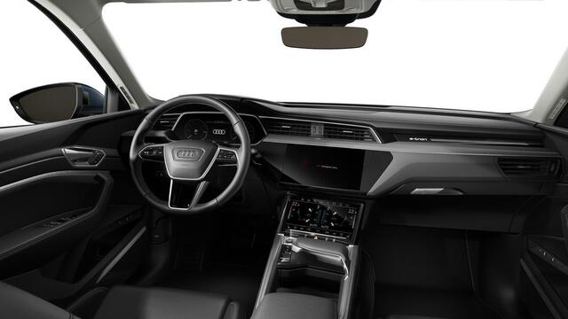 Audi Q8 e-tron 55 quattro Advanced Edition 115 kWh Trekhaak - Panoramadak - Adaptieve Cruise Control - Head up - B&O - Comforstoelen - Stoelventilatie en massage - Uitgebreide interieurvoorverwarming -