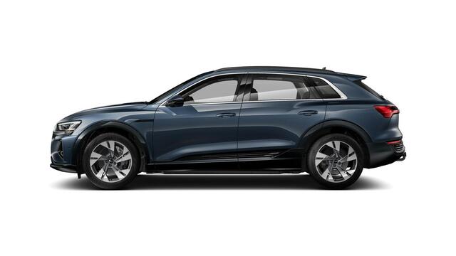 Audi Q8 e-tron 55 quattro Advanced Edition 115 kWh Trekhaak - Panoramadak - Adaptieve Cruise Control - Head up - B&O - Comforstoelen - Stoelventilatie en massage - Uitgebreide interieurvoorverwarming -