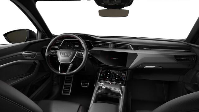 Audi Q8 e-tron 55 quattro Advanced Edition 115 kWh S line interieur - Panoramadak - Head up - Adaptieve Cruise Control - Elektrisch verstelbaar stuurwiel - Servosluiting - Parkeerassistent - S Sportstoelen -
