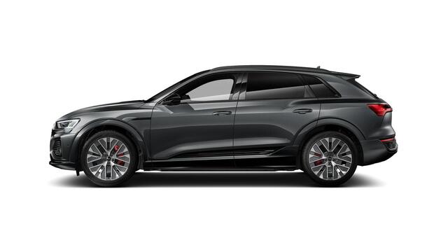 Audi Q8 e-tron 55 quattro Advanced Edition 115 kWh S line interieur - Panoramadak - Head up - Adaptieve Cruise Control - Elektrisch verstelbaar stuurwiel - Servosluiting - Parkeerassistent - S Sportstoelen -