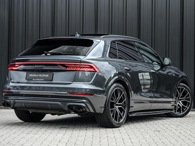 Audi Q8 60 TFSI e quattro Pro Line S Competition | Panoramadak | Luchtvering | B&O | Adaptive Cruise | Ambiance Interieur | 360 Camera | Memory Seats | Stuurverwarming |