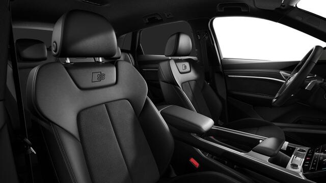 Audi Q8 e-tron 50 quattro S Edition 95 kWh Adaptieve Cruise Control - stoelverwarming voor/achter - Sportstoelen - B&O - Head up - Uitgebreide interieurvoorverwarming - Comfortsleutel - Privacy glas -