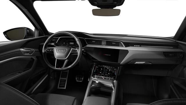 Audi Q8 e-tron 50 quattro S Edition 95 kWh Adaptieve Cruise Control - stoelverwarming voor/achter - Sportstoelen - B&O - Head up - Uitgebreide interieurvoorverwarming - Comfortsleutel - Privacy glas -