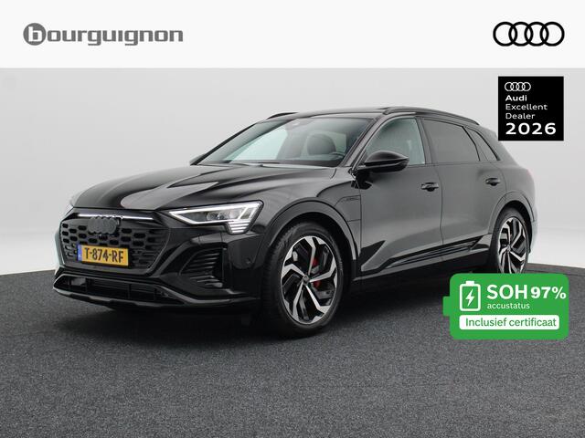 Audi Q8 e-tron 50 quattro S Edition 95 kWh 340 Pk | Stoelverwarming | Adaptive Cruise | Panoramadak | Bang & Olufsen | Trekhaak | Camera | CarPlay | 58.185 Km !!