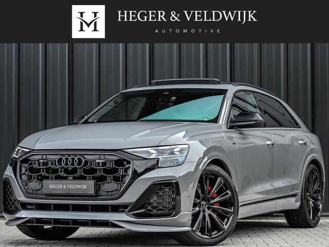 Audi Q8 60 TFSI e quattro Pro Line S Competition | B&O Advanced | Audi Exclusive | 5 Jaar Garantie | Panoramadak | Massage Stoelen | 4 Wiel Besturing | Alcantara hemel | Soft-close | Stoel Ventilatie | Elektr. Trekhaak | Oled Achterlichten | 360 camera |