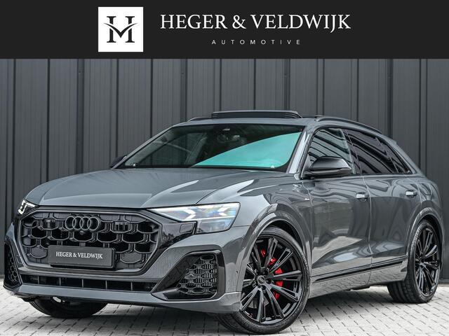 Audi Q8 60 TFSI e quattro Pro Line S Competition | B&O advanced | Audi exclusive | 5 jaar garantie | Panoramadak | massage stoelen | 4 wiel besturing | Alcantara hemel | Soft-close | Elektr. Trekhaak | Achteras besturing | Oled achterlichten