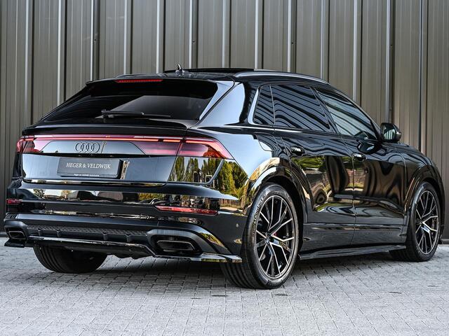 Audi Q8 55 TFSI e quattro Pro Line S Memory seats | 360 Camera | Keyless | Soft close | Adaptive cruise | Panoramadak | B&O sound | Achterbank verwarmd | Ambiance interieur | El. trekhaak