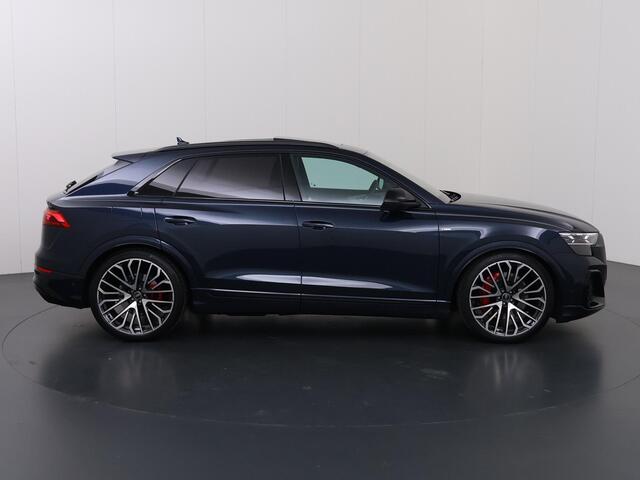 Audi Q8 60 TFSI e quattro Pro Line S Competition | 490PK | Luchtvering | Optiek Pakket Zwart | S-LIne Plus Pakket | Virtual Cockpit | 360 Camera | Trekhaak | Stoel/Stuurverwarming | Panoramadak | Stoelverwarming Achter | Matrix/Laser LED | HUD | Bang & Olufsen | SoftClose |