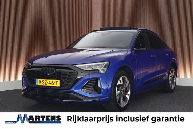 Audi Q8 Sportback e-tron 55 408pk quattro S Edition 115 kWh Trekhaak 360Camera HUD Memory Cameraspiegels Panoramadak Stoelverwarming B&O 2x S-Line