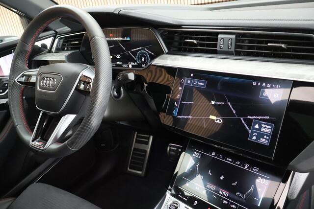 Audi Q8 Sportback e-tron 55 408pk quattro S Edition 115 kWh Trekhaak 360Camera HUD Memory Cameraspiegels Panoramadak Stoelverwarming B&O 2x S-Line