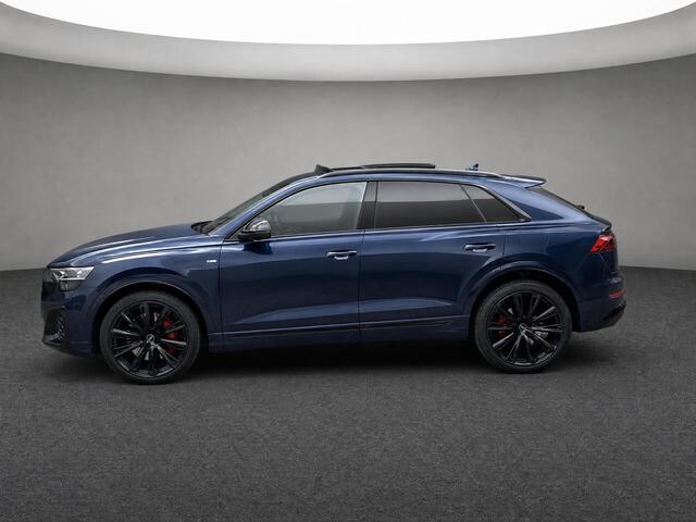 Audi Q8 60 TFSIe 490pk Tiptronic Quattro Pro Line S Comp · 360 Camera · Luchtvering · Laser LED · Wegklapbare Trekhaak · Elek. Voorstoelen · Nachtzicht · 23'' Inch · Garantie t/m 11-03-2031 of 100.000km