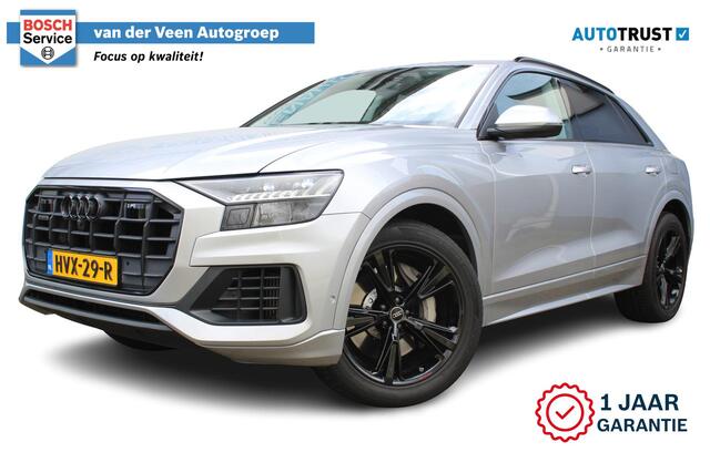 Audi Q8 55 TFSI e quattro Pro Line | Incl. 12 maanden Garantie | Night Vision Assistant | Luchtvering | Panorama dak | 360* Camera | Keyless Go | Stoel/stuur verwarming | Stoelventilatie | Elektrisch verstelbare stoelen | Elektrische kofferbakklep | Adaptive cruise | Dodehoekdetectie | Apple CarPlay/Android Auto | DAB | Climate controle | Automatisch inparkeren | Navigatie |