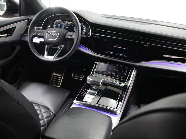 Audi Q8 60 TFSI e quattro Pro Line S Competition | SOH 90% | Optiek-Pakket- Zwart Plus | S Sportstoelen Plus | Business-Pakket | Stoelverwarming voor + achter | HD Matrix | Luchtvering | 360 Camera | Adaptieve Cruise Control |
