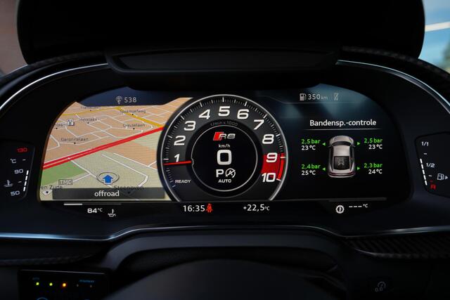 Audi R8 performance quattro 5.2 620pk |Custom titanium uitlaat|KW V4 schroefset|Maxton|carbon exterieur|B&O|virtual cockpit|magnetic ride|parkeercamera|clima control|