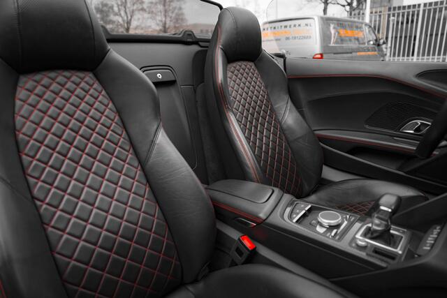 Audi R8 Spyder ABT V10 Plus | ABT Race package | ABT GR20 Forged velgen | ABT Exclusive carbon side pods | | Keramisch | Magnetic ride | Carbon in- en exterieur | B&O | Comfortsleutel