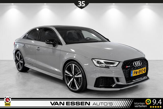 Audi RS3 A3 Limousine 2.5 TFSI Quattro Keramisch Navi Leder B&O Camera Eventuri RS-Seats NL-AUTO! Nieuwstaat!