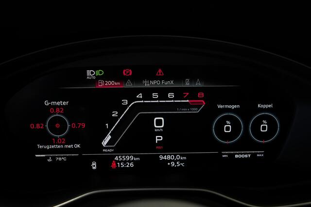 Audi RS5 Sportback 2.9 510 pk TFSI quattro |dynamic ride control|panoramadak|B&O|keramisch|memory|HUD|massage stoelen|360 camera|matrix LED|cruise control adaptief|