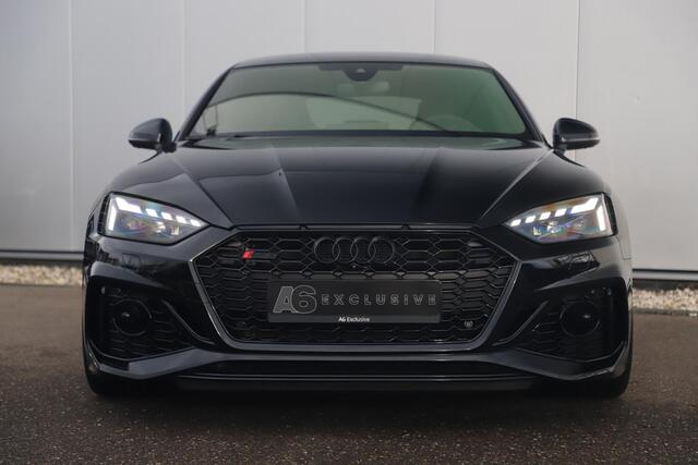 Audi RS5 Sportback 2.9 TFSI RS 5 Quattro 450PK Fabrieksgarantie Black Optic Virtual Cockpit Laser LED B&O HUD Panoramadak Nappa Leder Massage Carbon Inleg Alcantara Stuur 360 Camera Dealer Onderhouden 20 inch LMV Stuur & Stoelverwarming Dynamic Pack