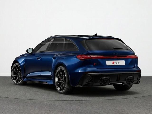 Audi RS5 Avant e-hybrid 470 kW 639 pk | Audi Sportpakket | Mugelloblau Perl | Panorama-glasdak | Head-up display |