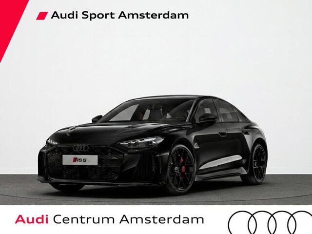 Audi RS5 Limousine e-hybrid 470 kW / 639 pk | Audi Sportpakket | Head-up display | Panorama-glasdak | RS sportstoel plus dinamica/leder zwart geventil. rode accenten |