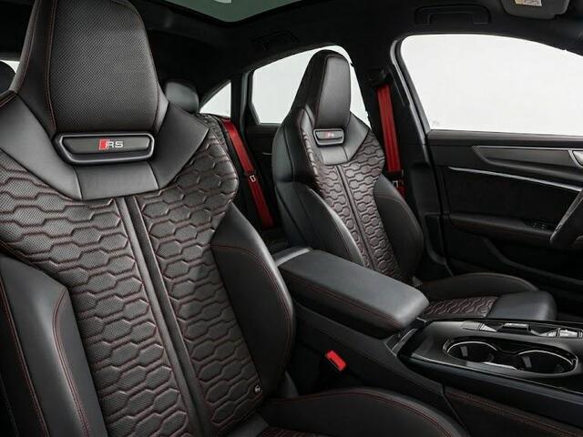 Audi RS5 Limousine e-hybrid 470 kW / 639 pk | Audi Sportpakket | Head-up display | Panorama-glasdak | RS sportstoel plus dinamica/leder zwart geventil. rode accenten |