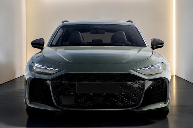 Audi RS5 Avant e-hybrid 470kW/640pk Aut8 Quattro Tech Pro SPORTPAKKET 285KM/H + PANORAMADAK + CARBON IN-/EXTERIEUR + B&O PREMIUM 3D + SPORTUITLAAT + HEAD-UP + STOELVENTILATIE&-MASSAGE + 360 CAMERA + STOELVERWARMING V&A + NEODYMIUMGOUD 21" LM-VELGEN