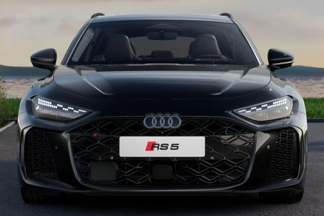 Audi RS5 Avant e-hybrid 470kW/640pk Aut8 Quattro Tech Pro KERAMISCH + SPORTPAKKET 285KM/H + PANORAMADAK + CARBON INTERIEUR + B&O PREMIUM 3D + SPORTUITLAAT + HEAD-UP + STOELVENTILATIE&-MASSAGE + 360 CAMERA + STOELVERWARMING V&A + 21" LM-VELGEN!!