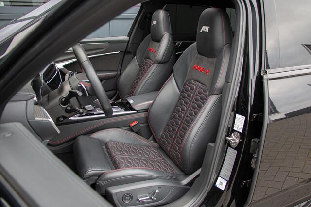 Audi RS6 Avant RS6-S ABT 700PK | Keramische | ACC | 360 Cam | Head up | B&O | Stoelventilatie | Lane & Side Assist | Dynamic+ 305km/h| Laser | Achterasbesturing | Laser | Stuurverwarming | Memory | Garagedeuropener | Apple & Android Carplay | HR 22"| ABT Sportuitl
