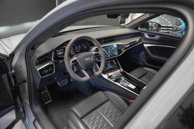 Audi RS6 Avant 4.0 600pk TFSI quattro |fabrieksgarantie|Dynamic plus|keramische remmen|B&O Advanced|panoramdak|soft close|achteras besturing|HUD|elektrische stoelen + Memory|matrix LED|dynamic ride control|blind spot|22"|