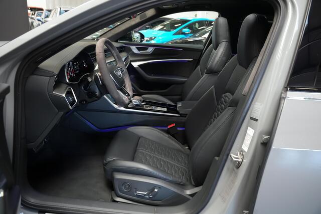 Audi RS6 Avant 4.0 600pk TFSI quattro |fabrieksgarantie|Dynamic plus|keramische remmen|B&O Advanced|panoramdak|soft close|achteras besturing|HUD|elektrische stoelen + Memory|matrix LED|dynamic ride control|blind spot|22"|
