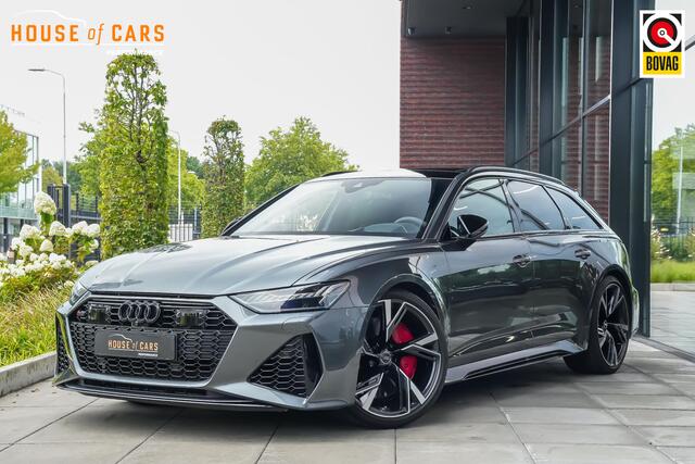 Audi RS6 Avant 600pk TFSI quattro |dealer onderhouden|dynamic ride control|panoramadak|meesturende achteras|B&O|Apple Carplay|360 camera|Matrix LED|22" lichtmetalen velgen|